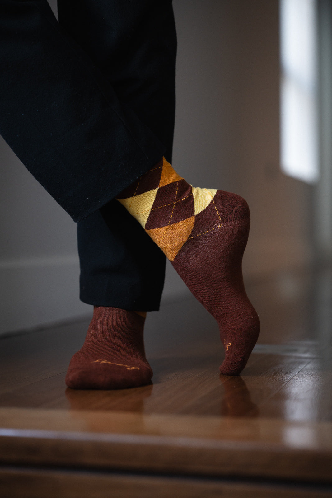 Amber Gold Argyle