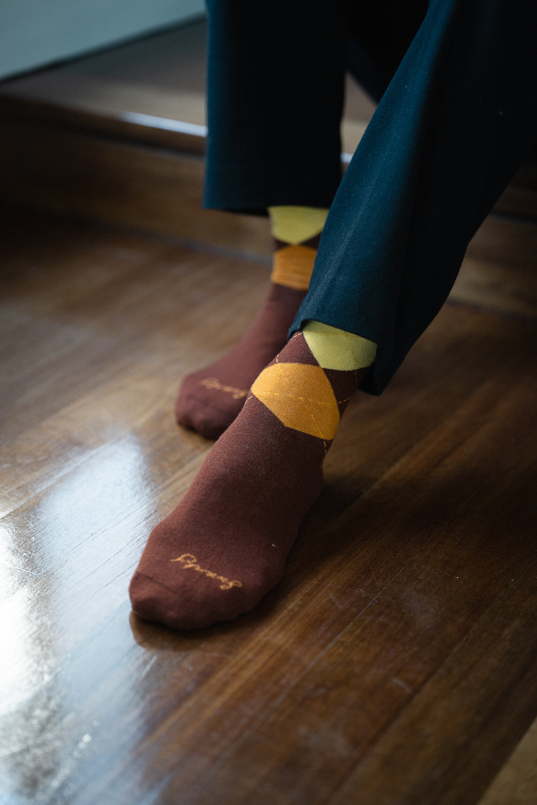 Amber Gold Argyle