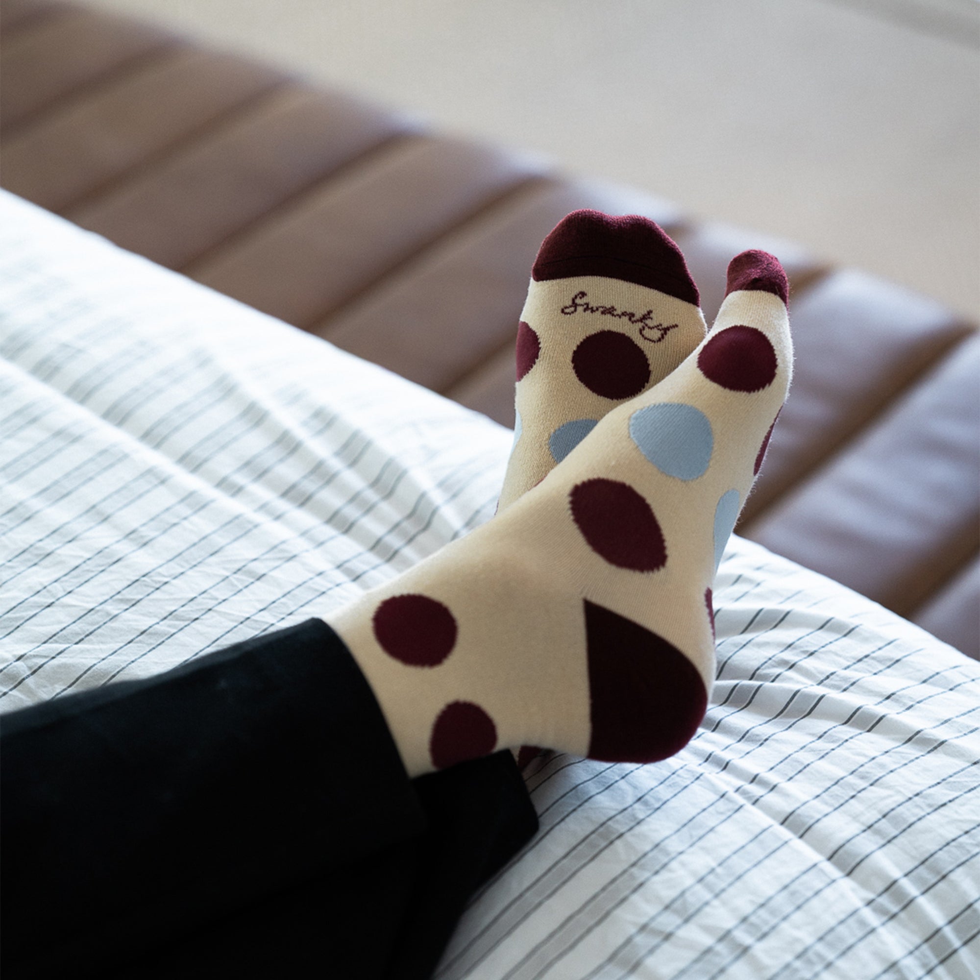 Beige Berry Polka Dots