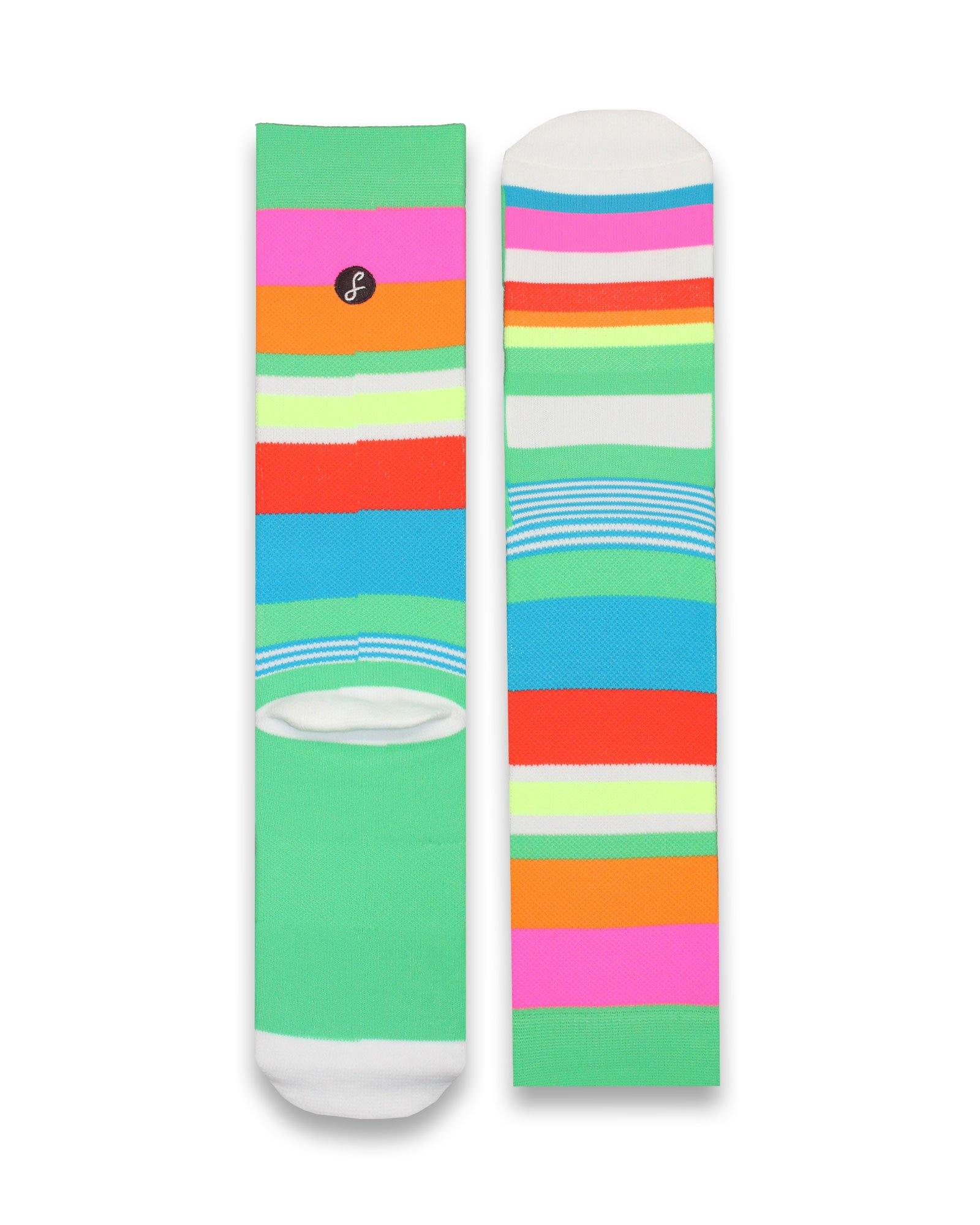 Multi Stripes Compression Gym Socks
