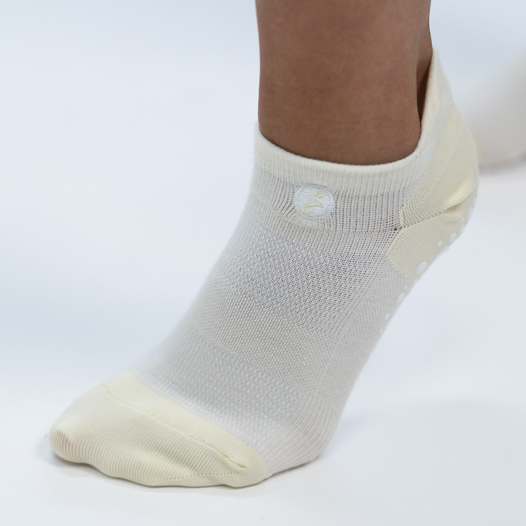 Off-White Australian Merino Wool Grip Socks