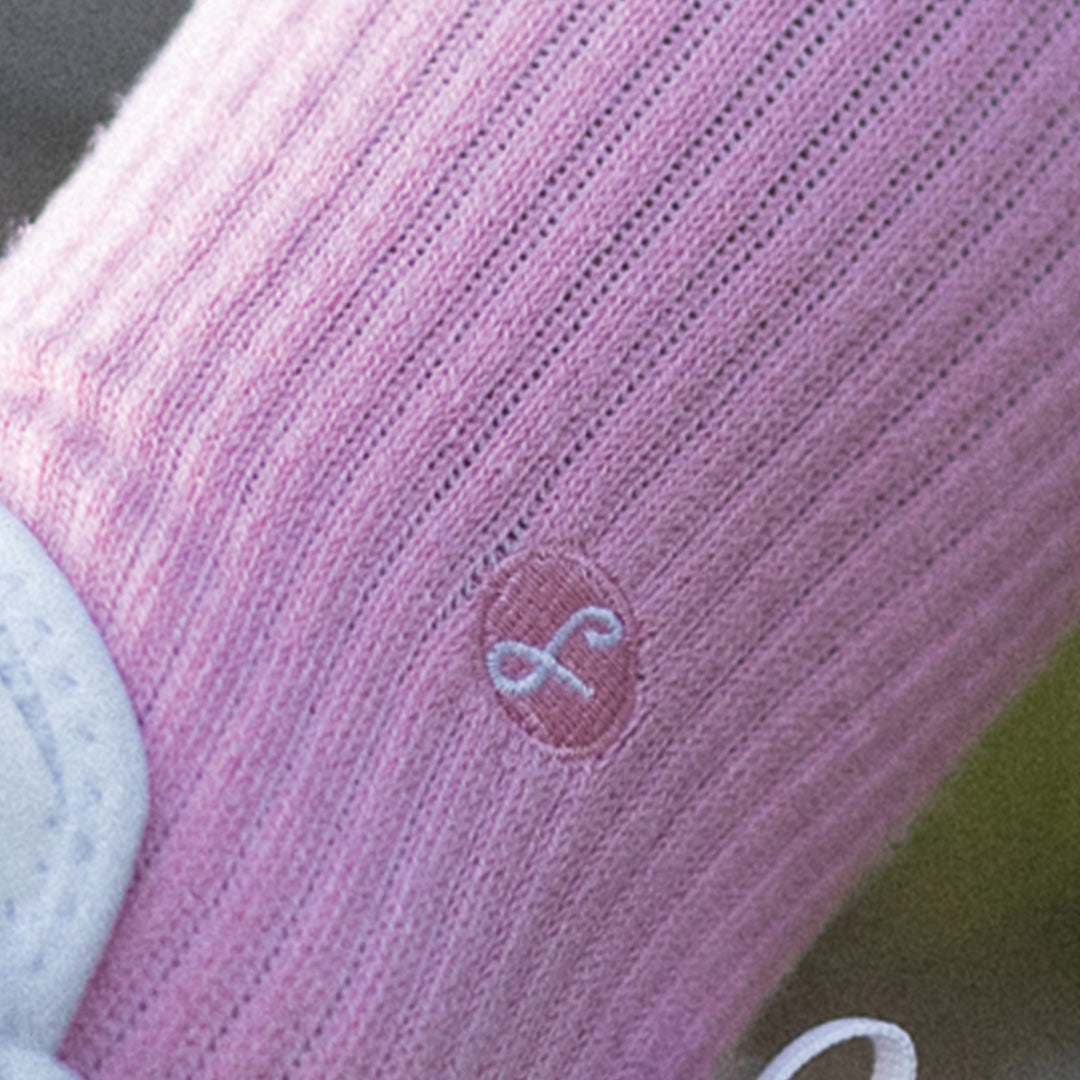Pink Merino Wool Sports Socks