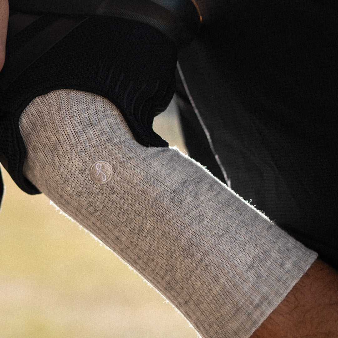 Marle-Grey Merino Wool Sports Swanky Socks