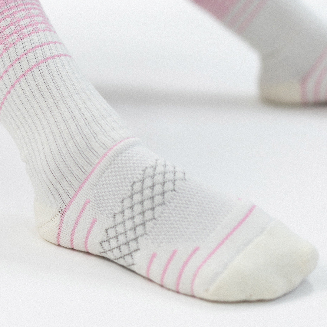 First Class Pink Merino Wool Sport Socks