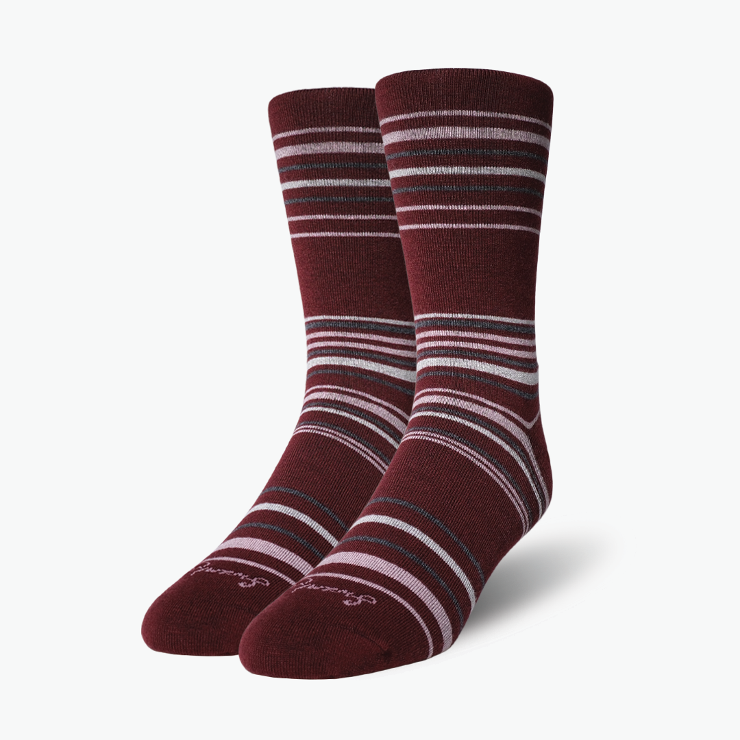 Burgundy Berry Stripe
