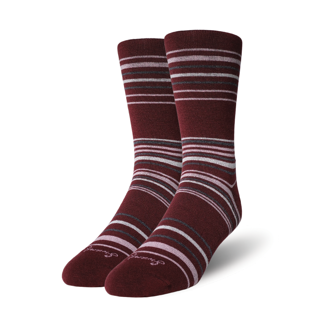 Burgundy Berry Stripe