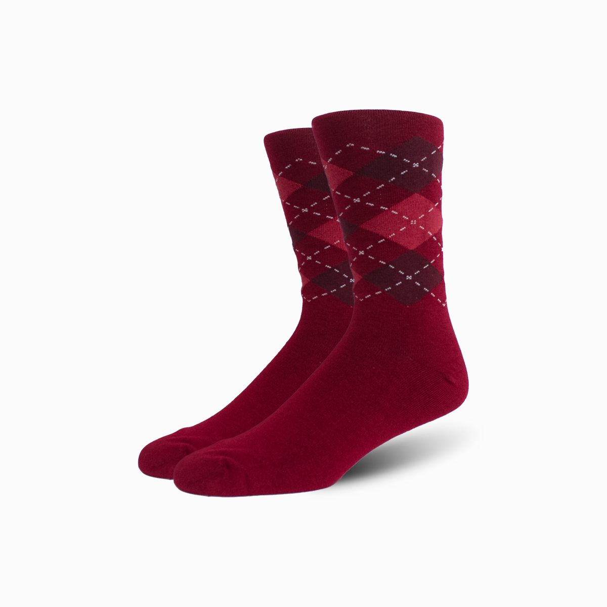 3 Pack Maroon Mixed Merino Wool Swanky Socks