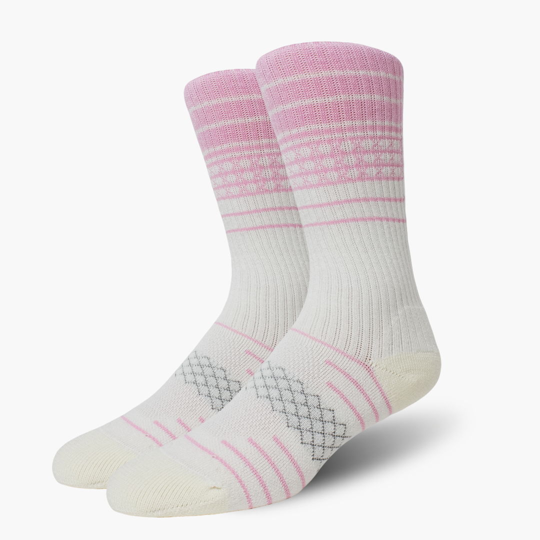 First Class Pink Merino Wool Sport Socks