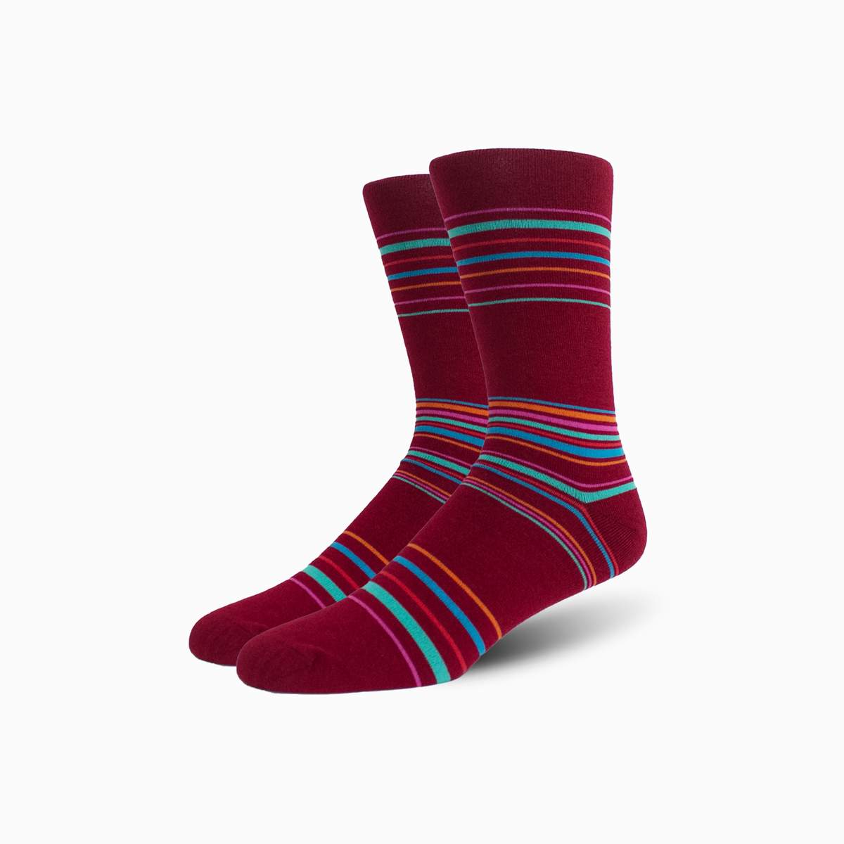 3 Pack Maroon Mixed Merino Wool Swanky Socks