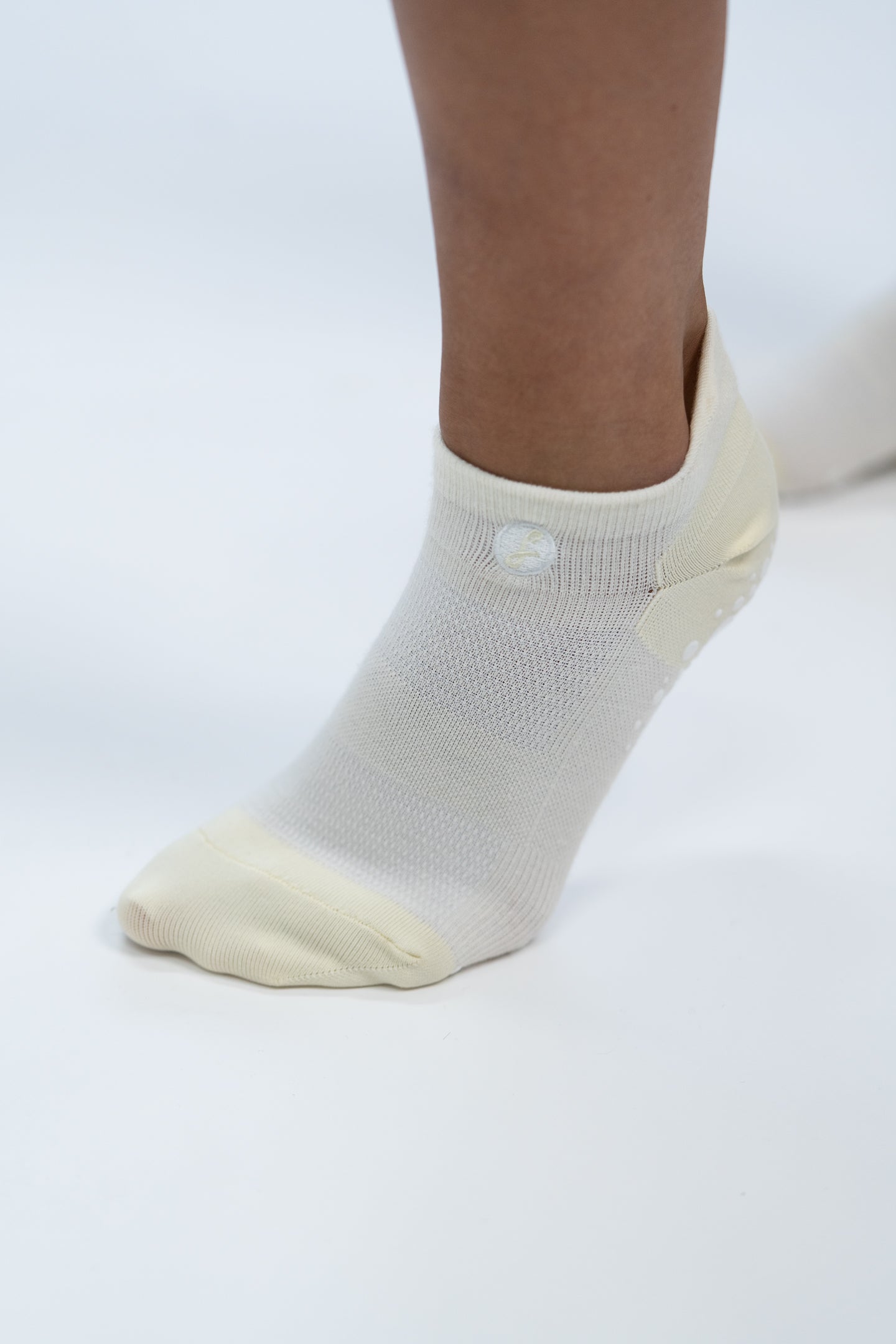 Off-White Australian Merino Wool Grip Socks