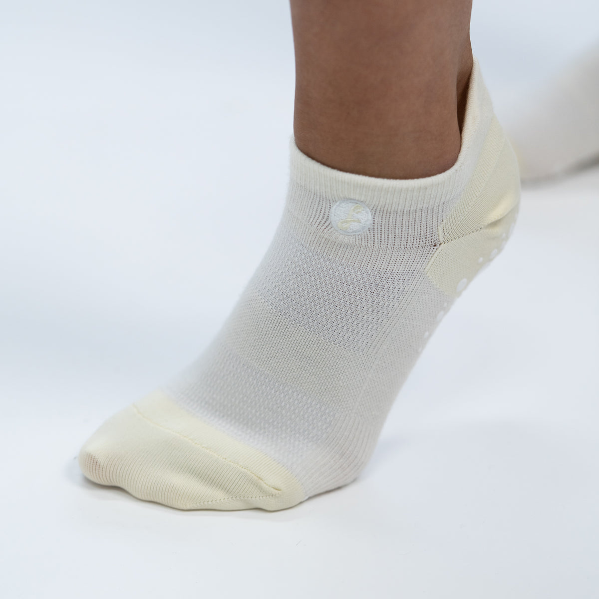 Off-White Australian Merino Wool Grip Socks