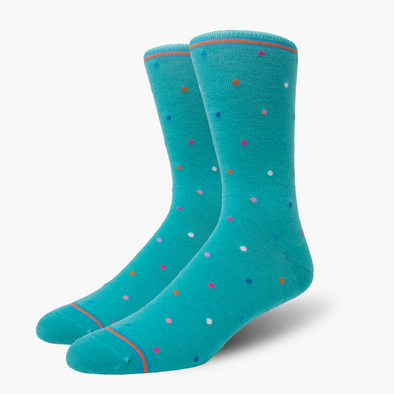 Teal Cosmic Polka Dots