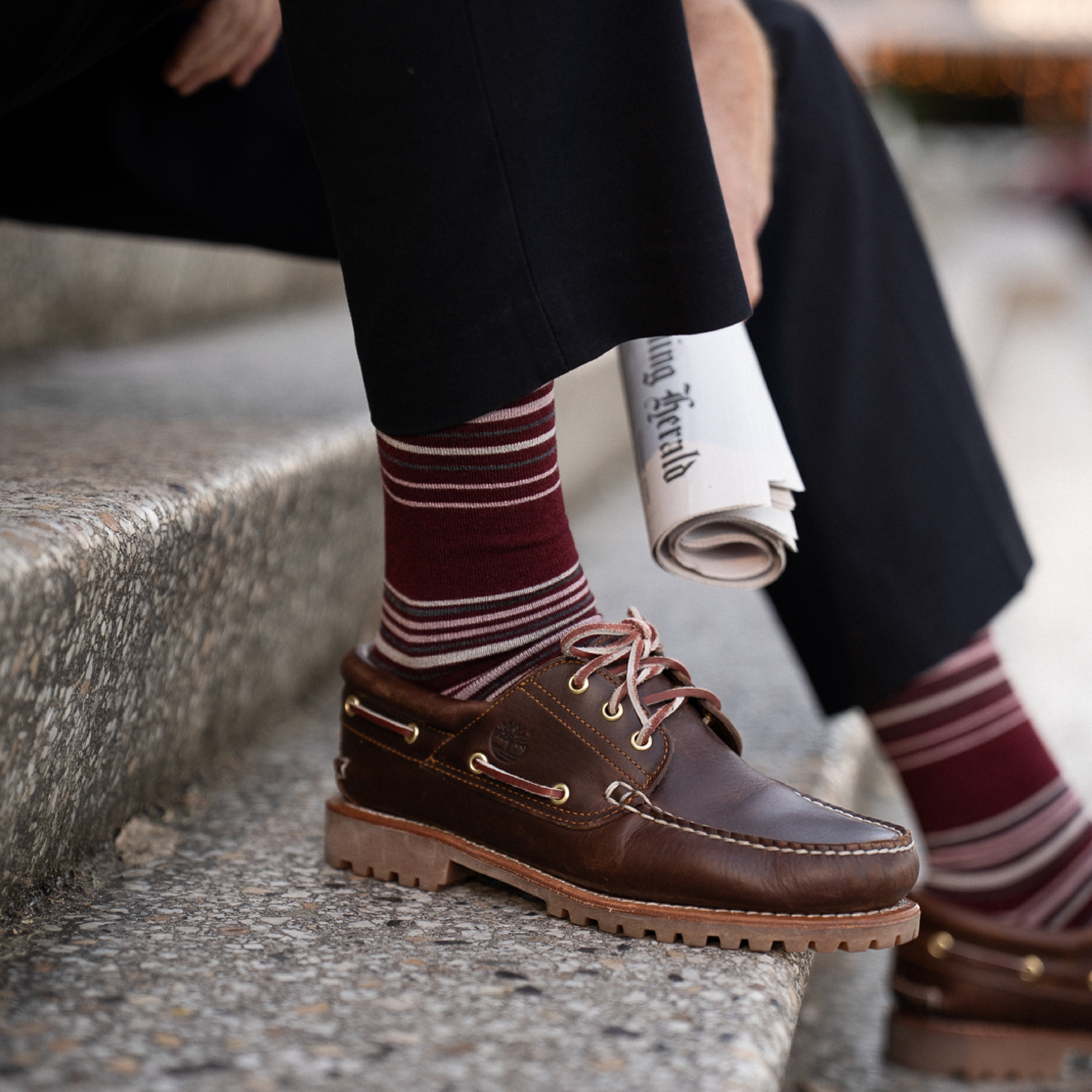 Burgundy Berry Stripe