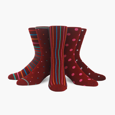 Colourful 5 Pack Shiraz Merino Wool Swanky Socks