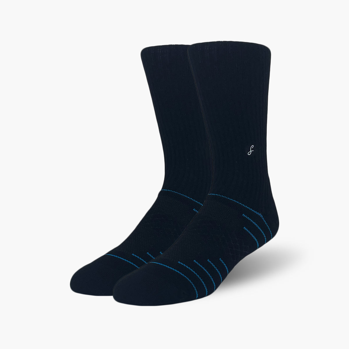 Black Merino Wool Sports Socks