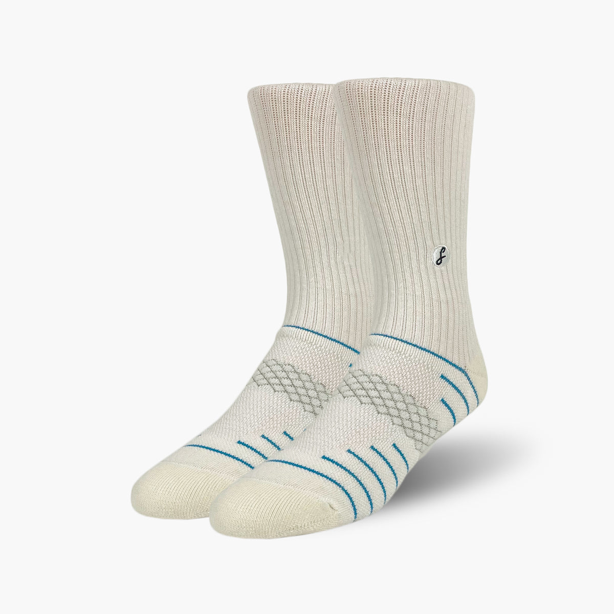 Off White Merino Wool Sports Socks