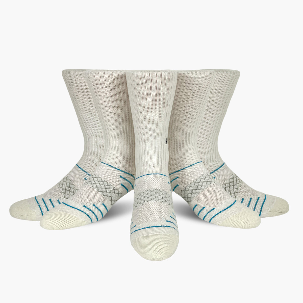 Off White Merino Wool Sports Swanky Socks