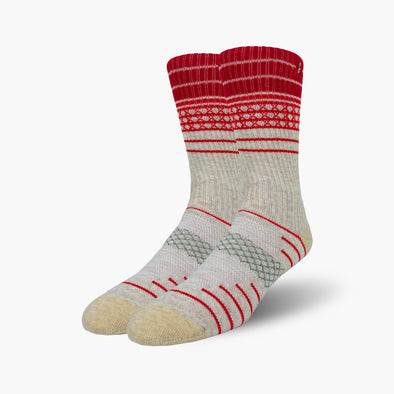 First Class Red Merino Wool Sport Socks