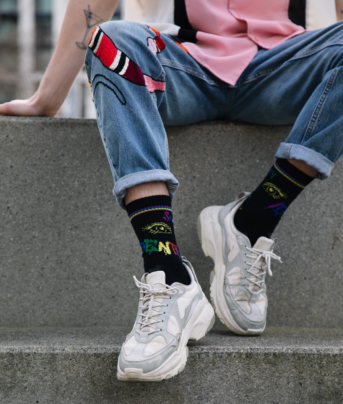 I Identify (Pride) Merino Wool Sports Socks