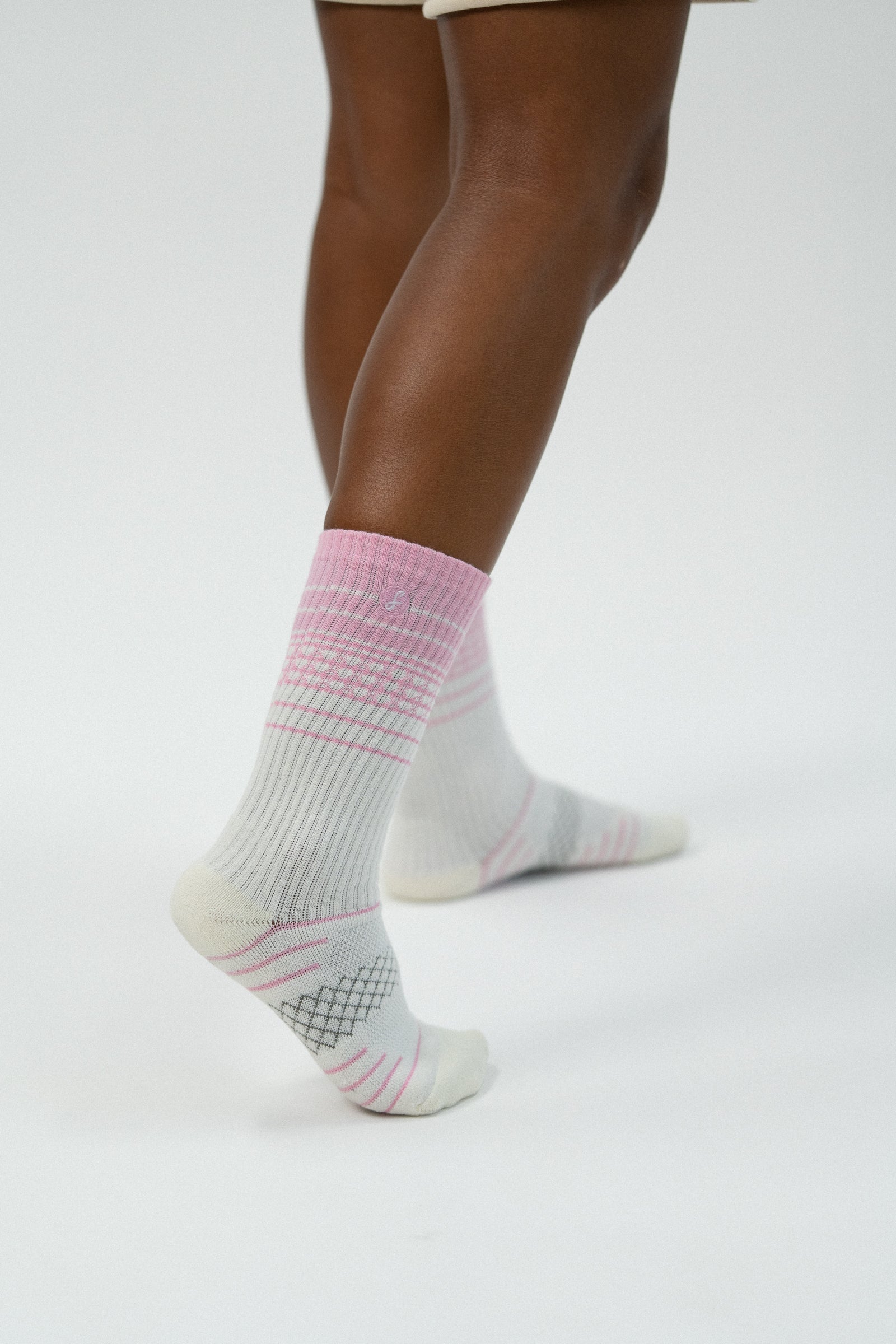First Class Pink Merino Wool Sport Socks
