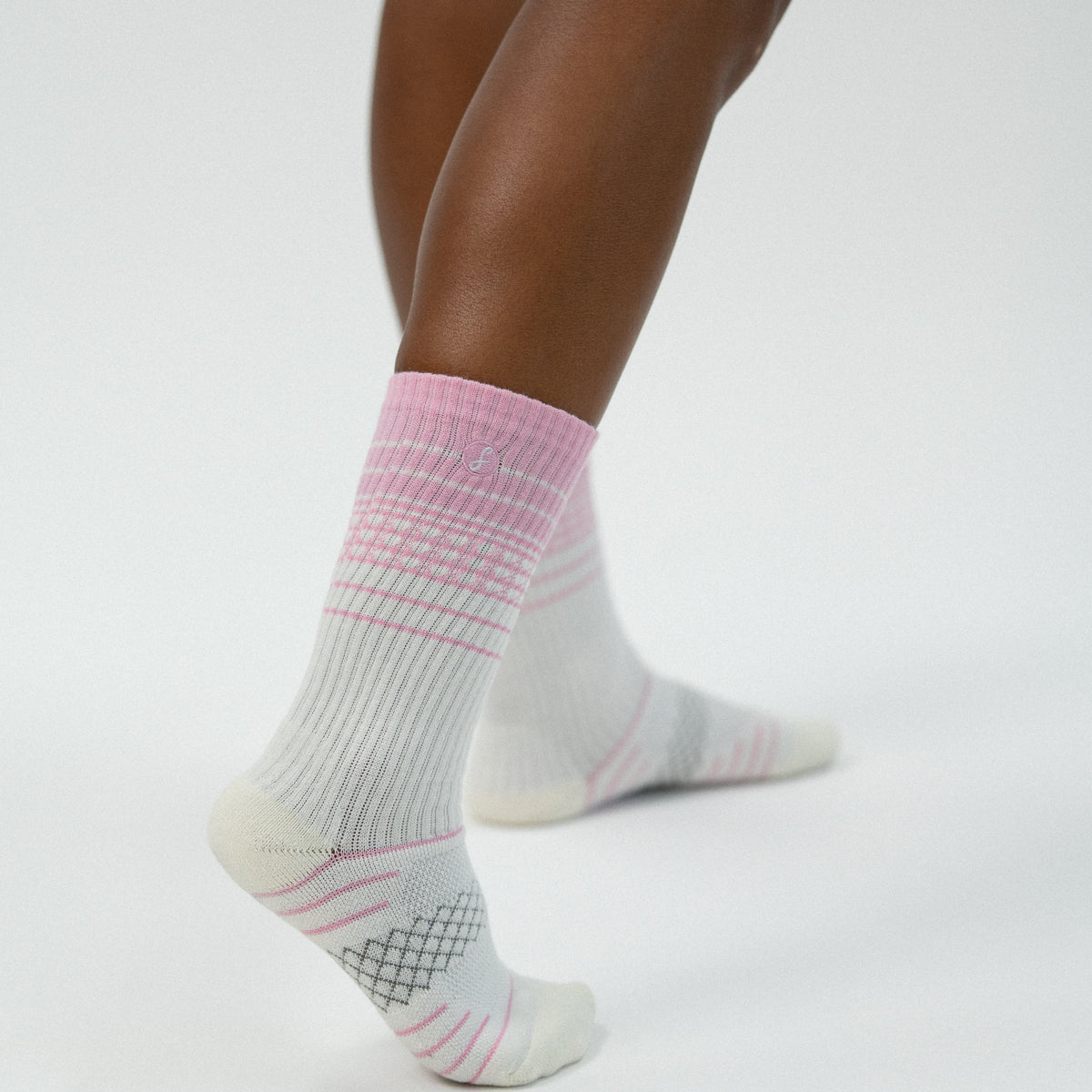 First Class Pink Merino Wool Sport Socks