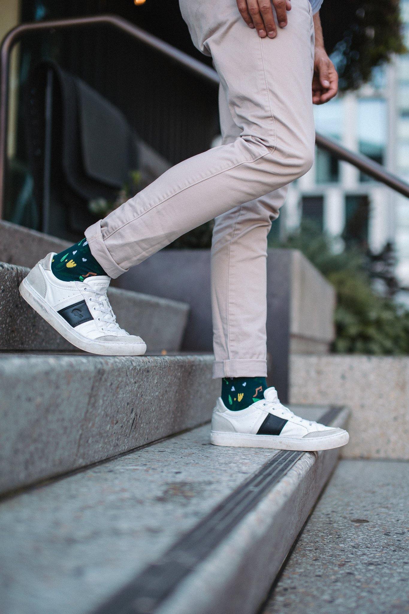Sounds Of Spring Bamboo Crew Length Swanky Socks