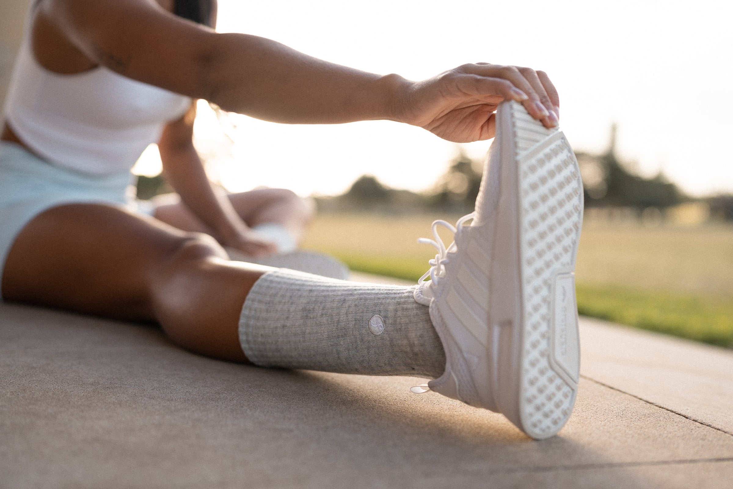 Marle-Grey Merino Wool Sports Swanky Socks