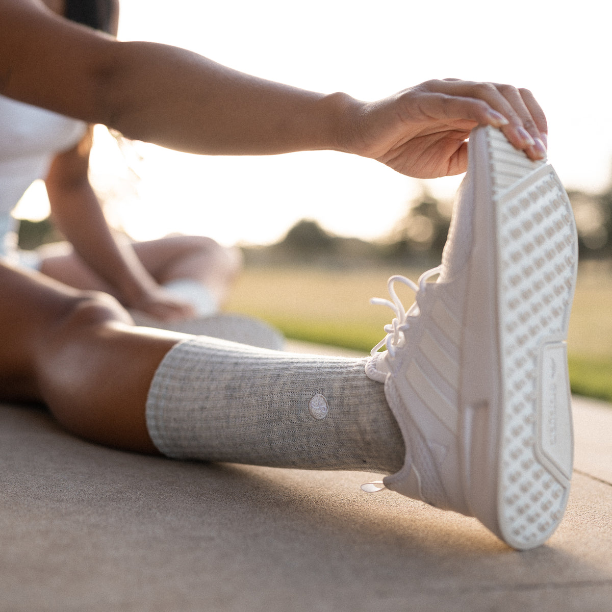 Marle Grey Merino Wool Sports Socks