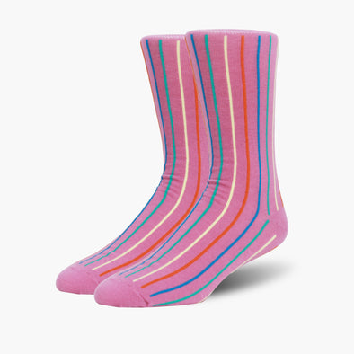 Colourful Vertical Stripe Cosmopolitan Merino Wool  Socks